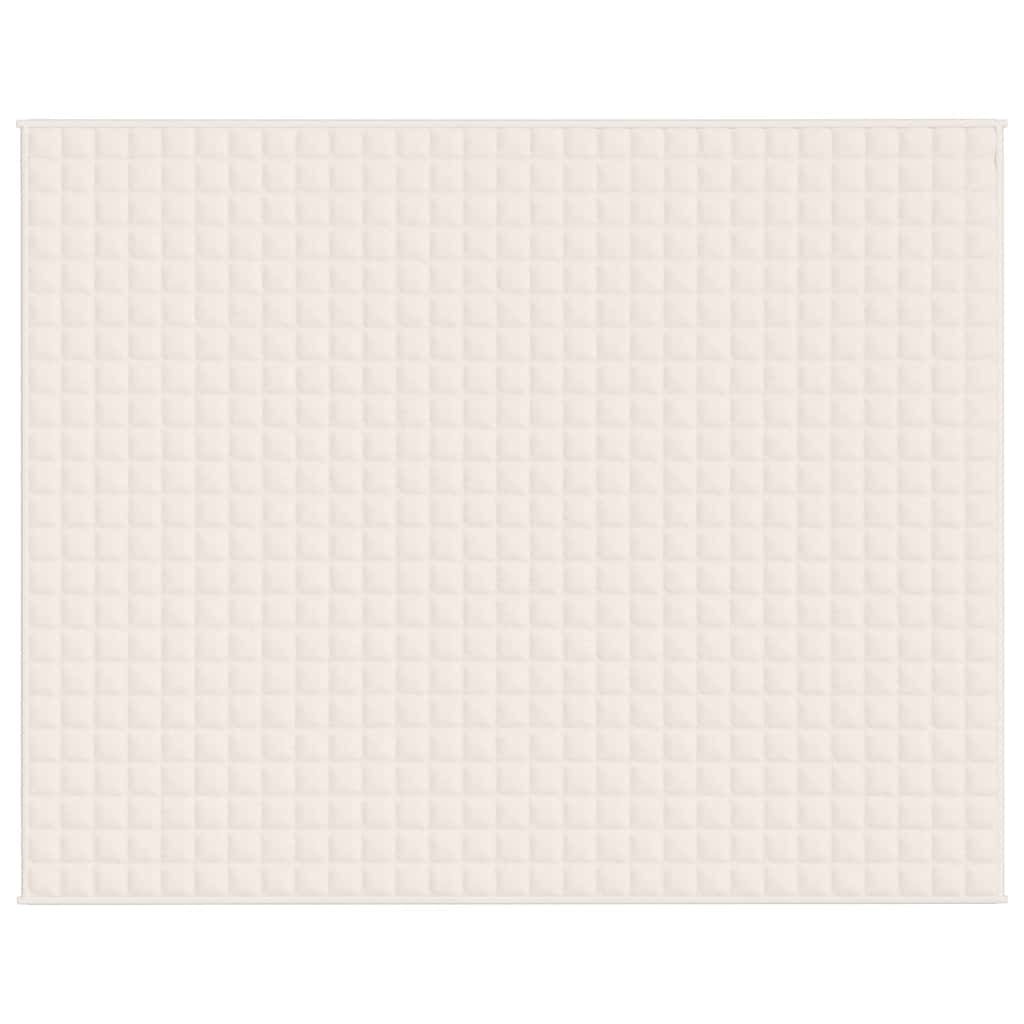 Coperta Ponderata Crema Chiaro 235x290 cm 11 kg Tessuto