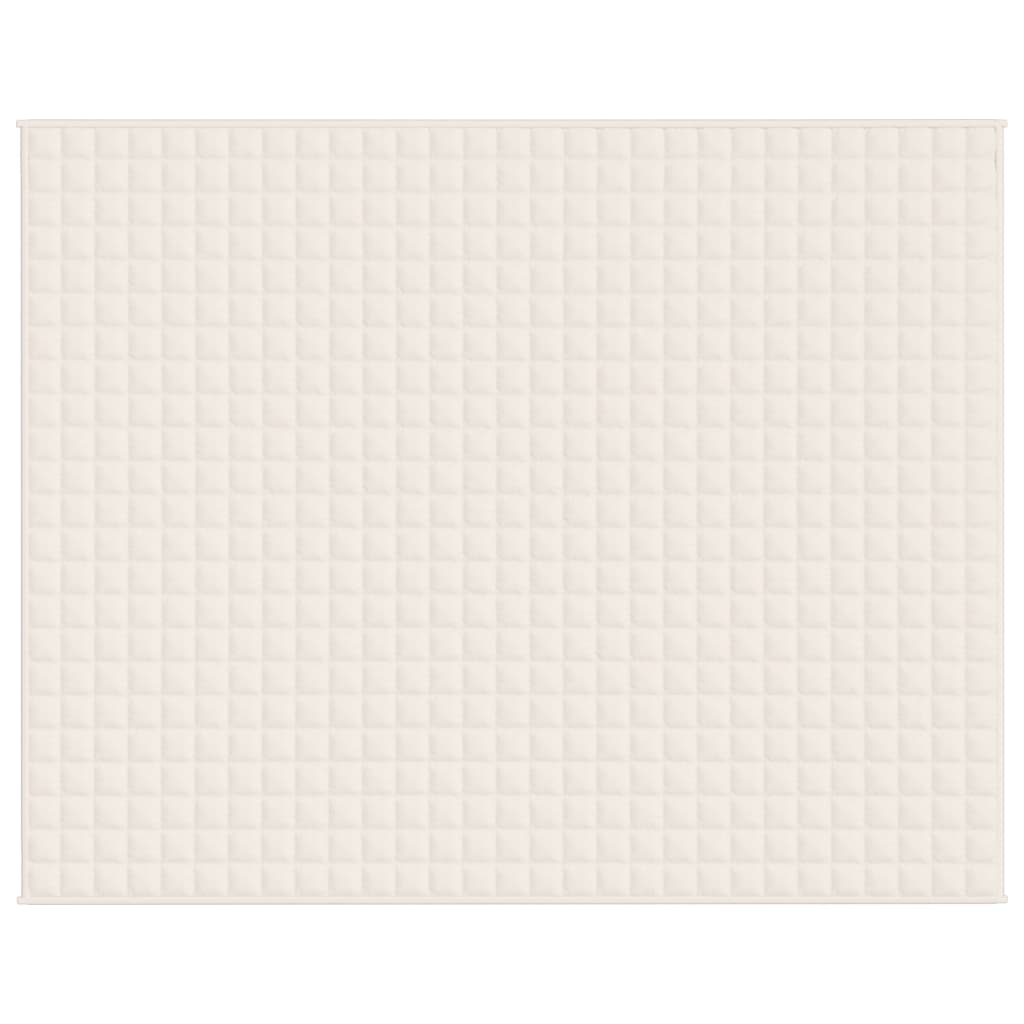 Coperta Ponderata Crema Chiaro 235x290 cm 15 kg Tessuto