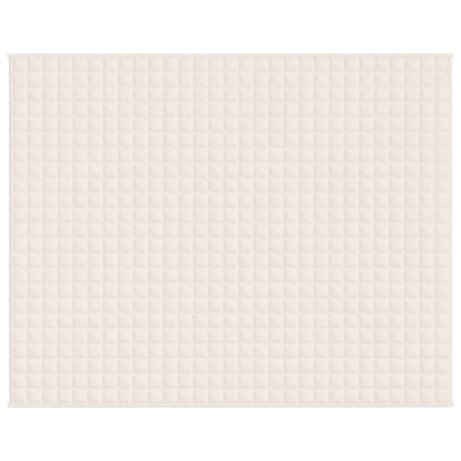 Coperta Ponderata Crema Chiaro 235x290 cm 15 kg Tessuto