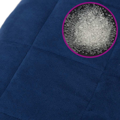 Coperta Ponderata Blu 220x260 cm 15 kg Tessuto