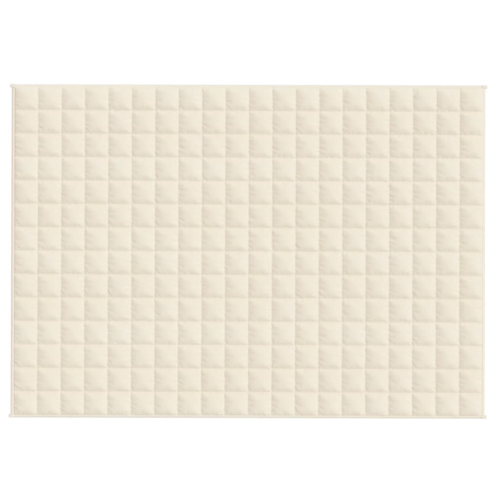Coperta Ponderata Crema Chiaro 138x200 cm 10 kg Tessuto