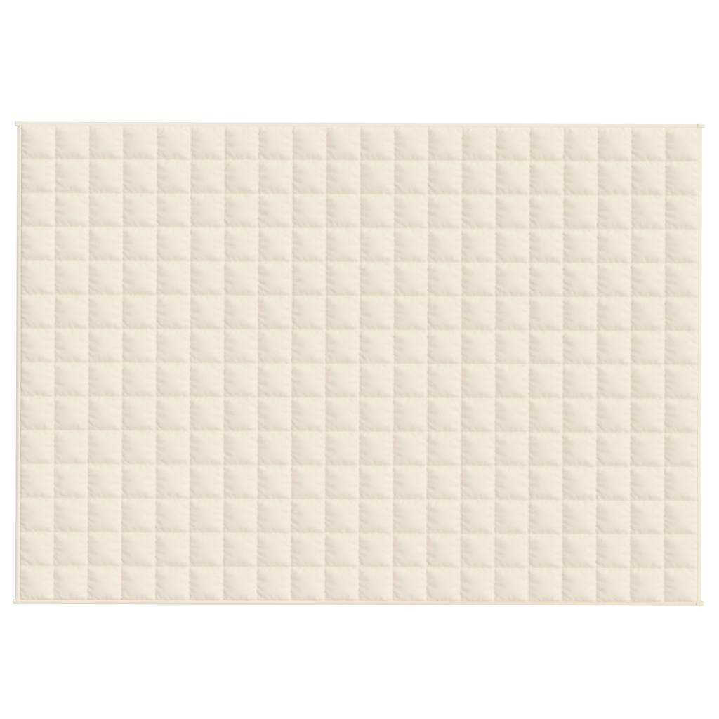 Coperta Ponderata Crema Chiaro 138x200 cm 10 kg Tessuto