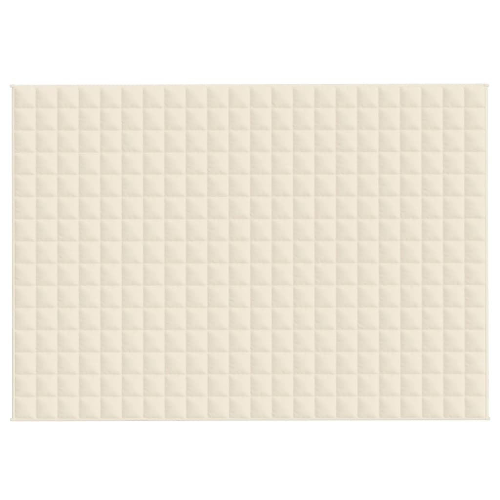 Coperta Ponderata Crema Chiaro 155x220 cm 7 kg Tessuto