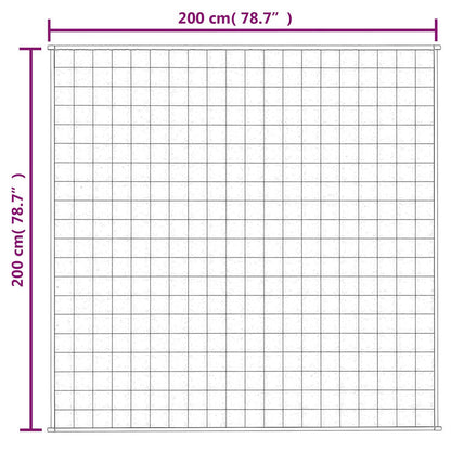 Coperta Ponderata Crema Chiaro 200x200 cm 9 kg Tessuto | homemem39