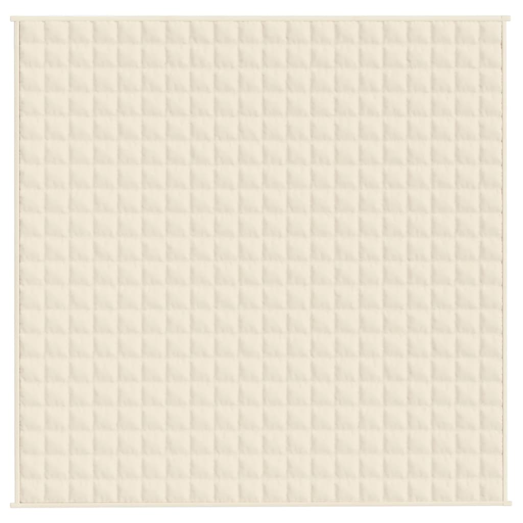 Coperta Ponderata Crema Chiaro 200x200 cm 13 kg Tessuto