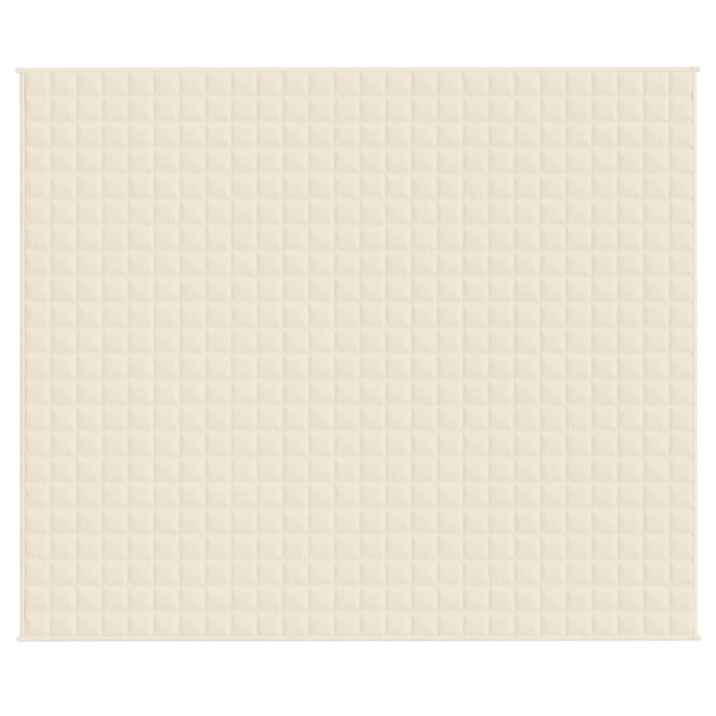 Coperta Ponderata Crema Chiaro 220x260 cm 11 kg Tessuto