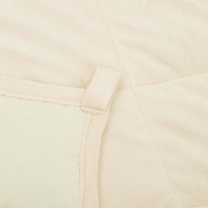 Coperta Ponderata Crema Chiaro 220x260 cm 11 kg Tessuto
