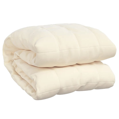 Coperta Ponderata Crema Chiaro 235x290 cm 11 kg Tessuto - homemem39