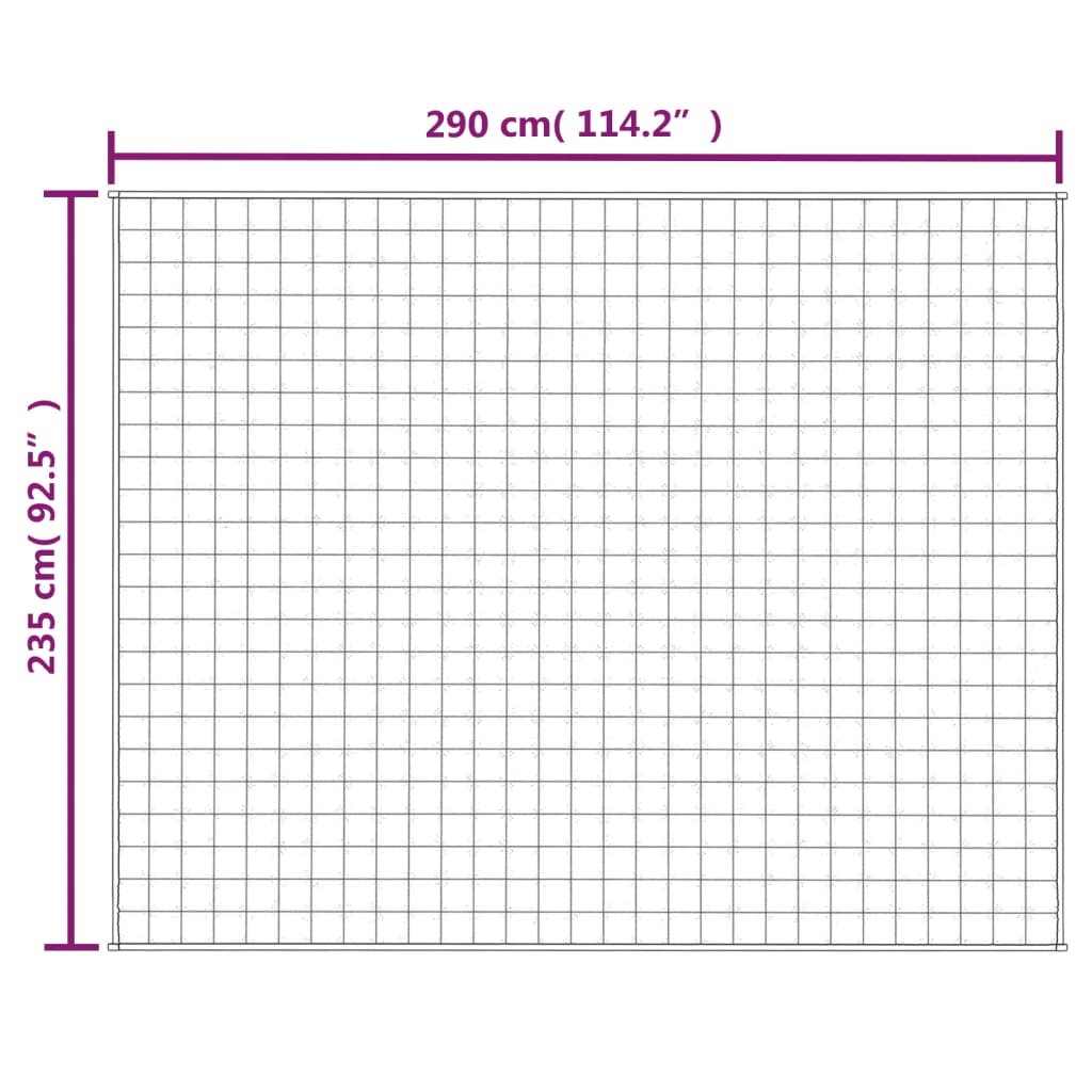 Coperta Ponderata Crema Chiaro 235x290 cm 11 kg Tessuto - homemem39