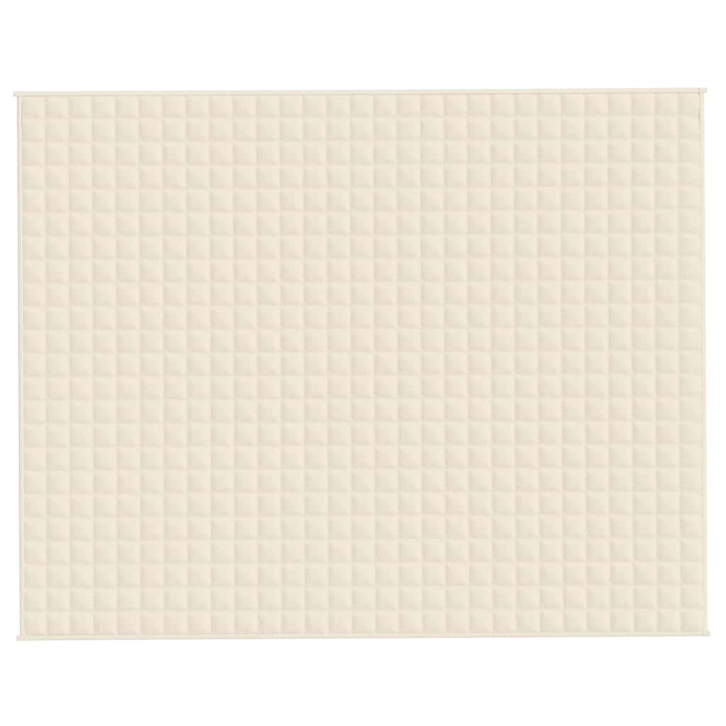 Coperta Ponderata Crema Chiaro 235x290 cm 15 kg Tessuto