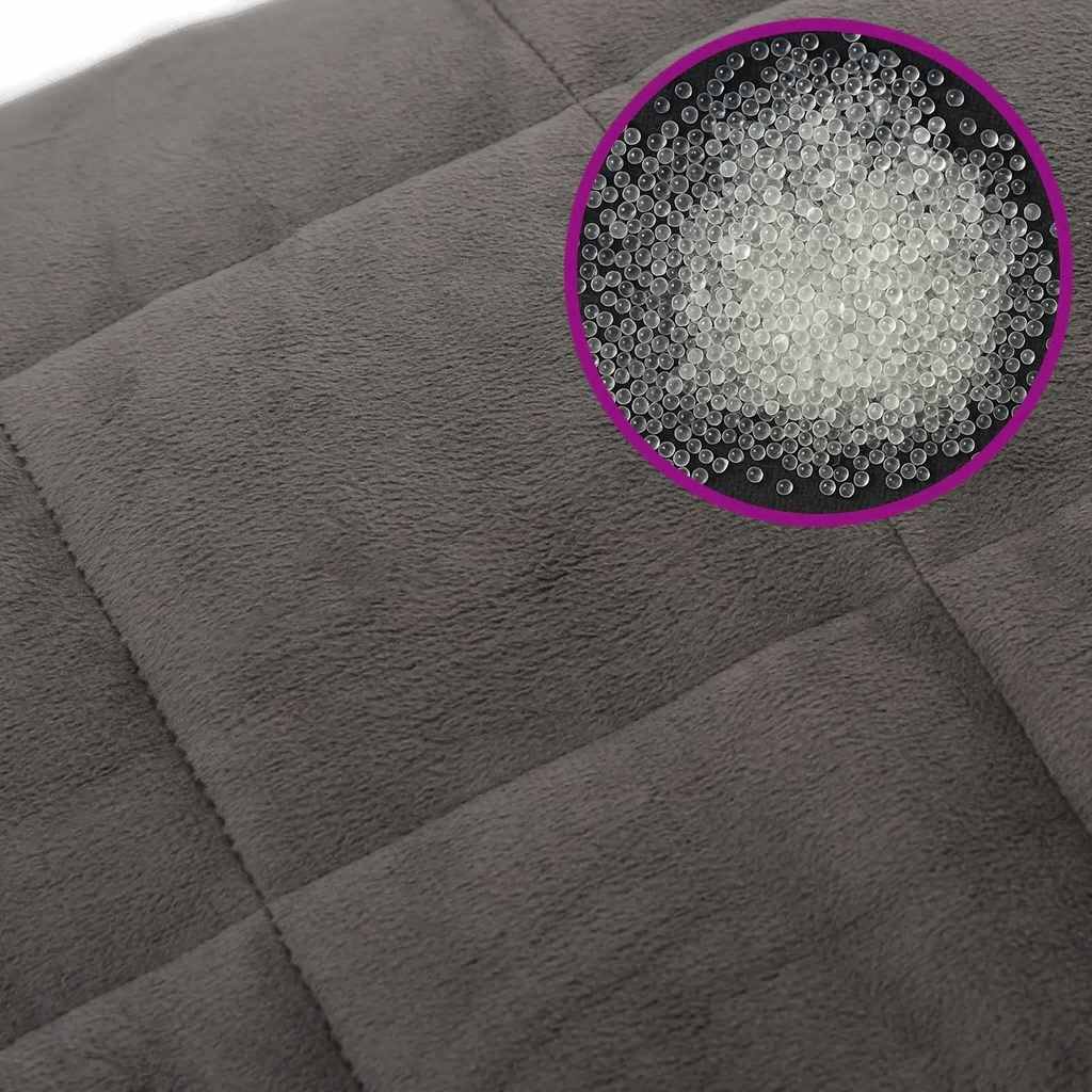 Coperta Ponderata con Copertura Grigia 120x180 cm 5 kg Tessuto