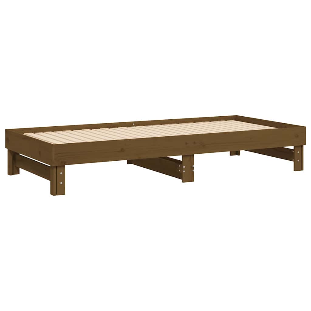 Dormeuse Estraibile Ambra 2x(100x200) cm Legno Massello di Pino