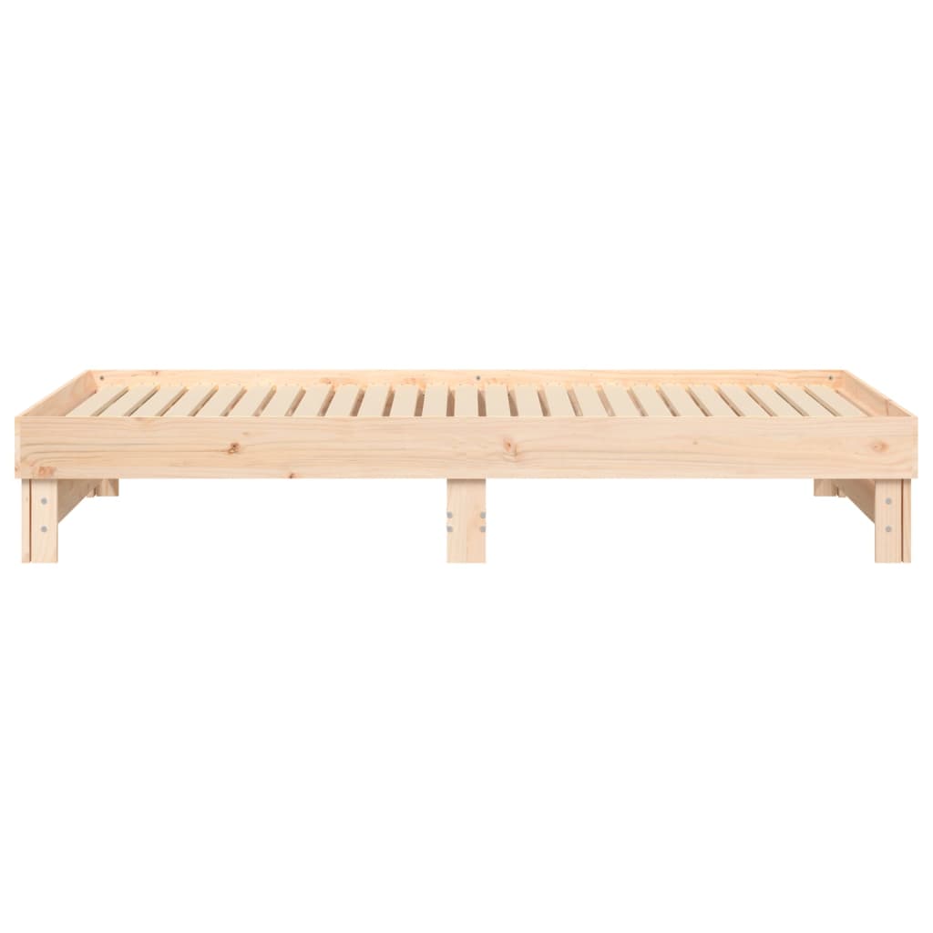 Dormeuse Estraibile 2x(90x200) cm Legno Massello di Pino - homemem39