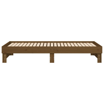 Dormeuse Estraibile senza Materasso Marrone Ambra 2x(90x200) cm - homemem39
