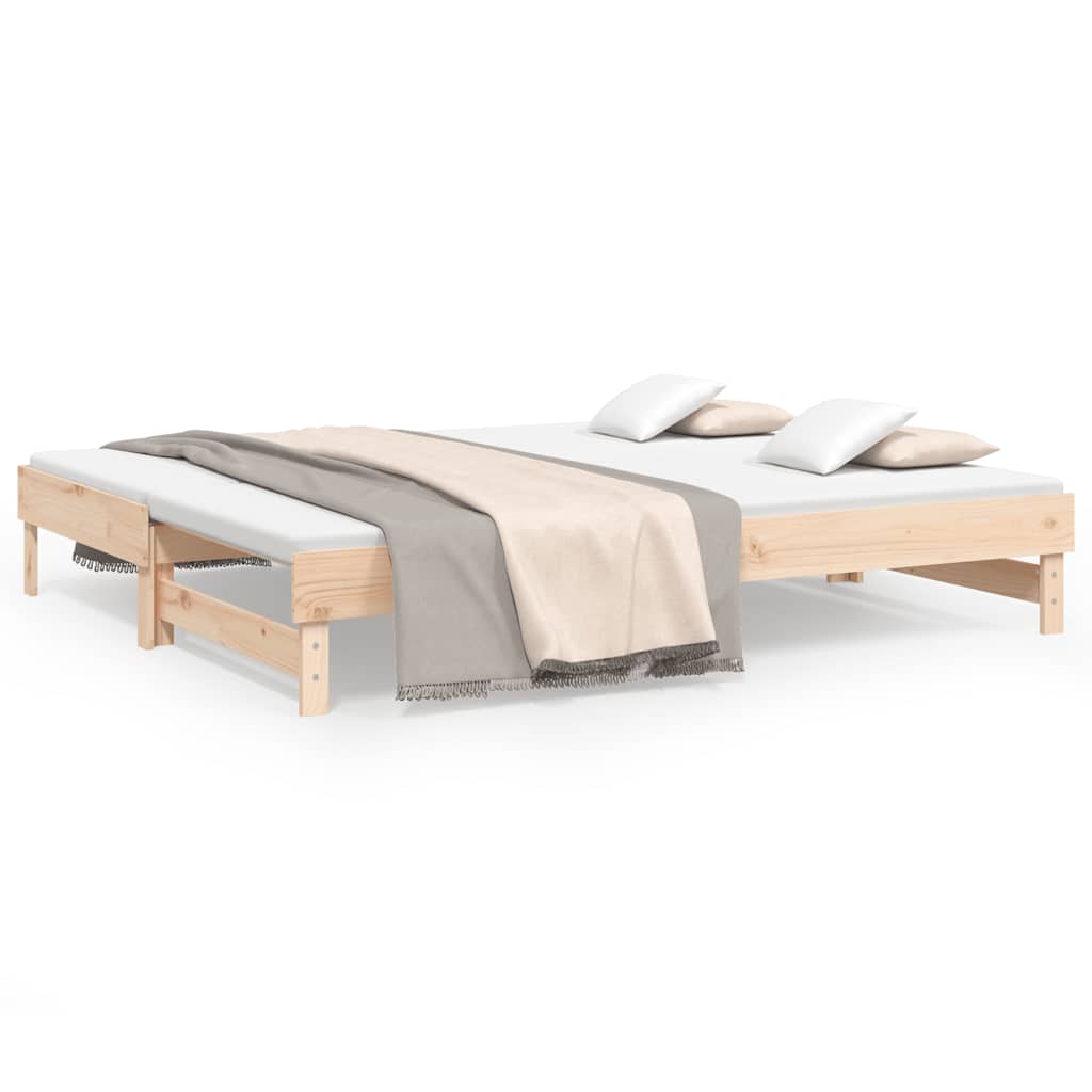 Dormeuse Estraibile 2x(80x200) cm in Legno Massello di Pino | homemem39
