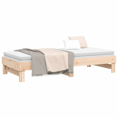 Dormeuse Estraibile 2x(80x200) cm in Legno Massello di Pino | homemem39