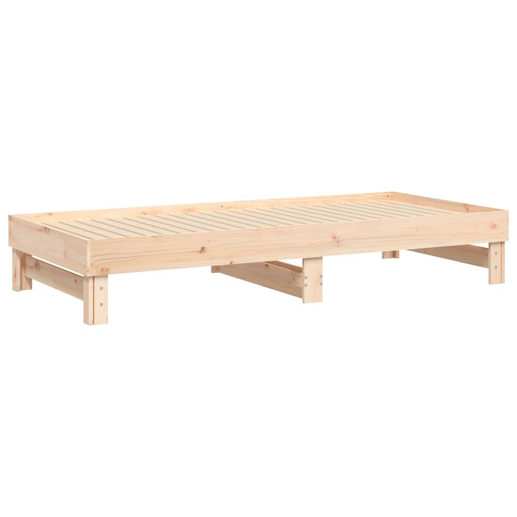 Dormeuse Estraibile 2x(80x200) cm in Legno Massello di Pino | homemem39