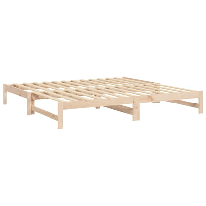 Dormeuse Estraibile 2x(100x200) cm Legno Massello di Pino - homemem39