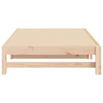 Dormeuse Estraibile 2x(100x200) cm Legno Massello di Pino - homemem39