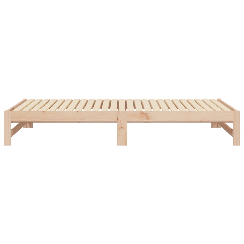 Dormeuse Estraibile 2x(100x200) cm Legno Massello di Pino - homemem39