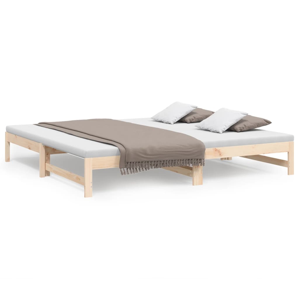 Dormeuse Estraibile 2x(80x200) cm in Legno Massello di Pino | homemem39