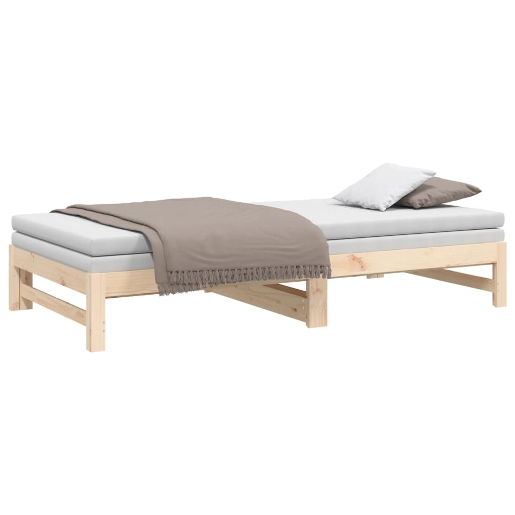 Dormeuse Estraibile 2x(80x200) cm in Legno Massello di Pino | homemem39