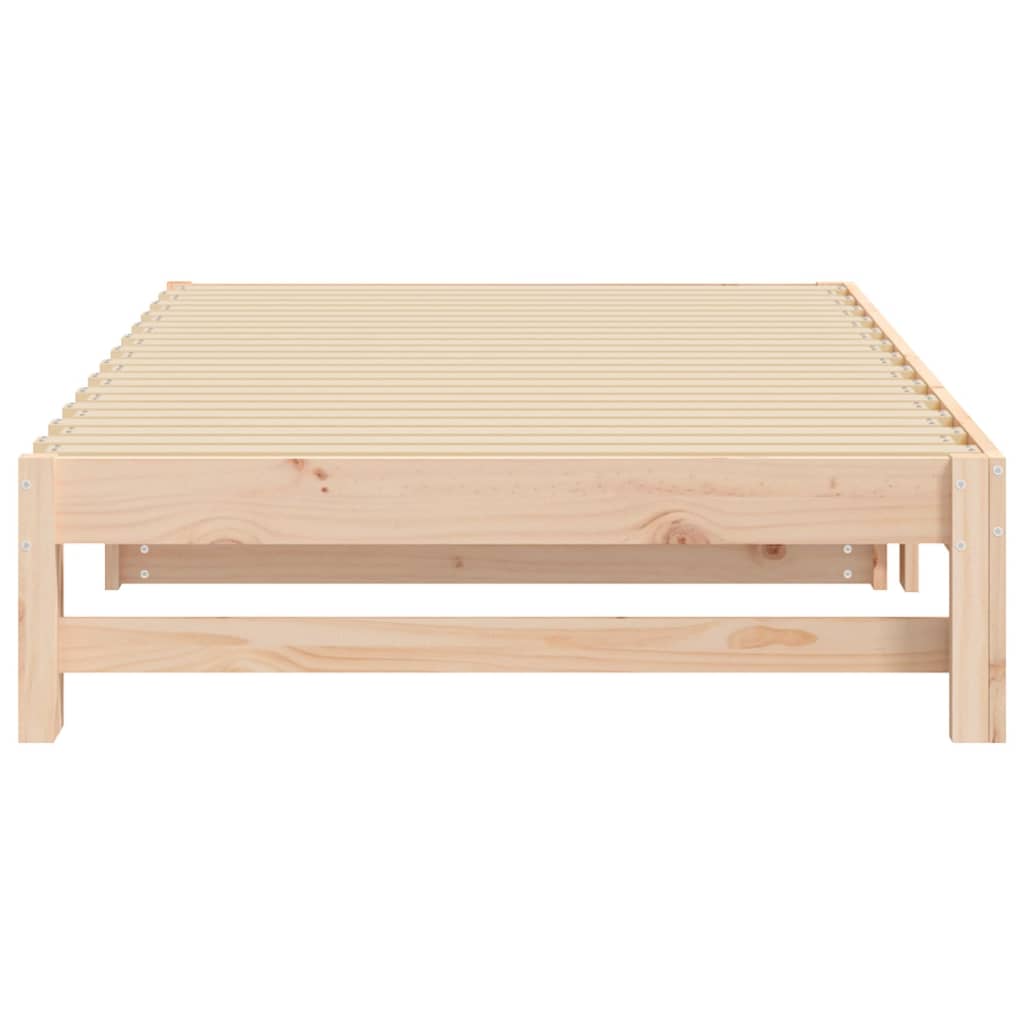 Dormeuse Estraibile 2x(80x200) cm in Legno Massello di Pino | homemem39