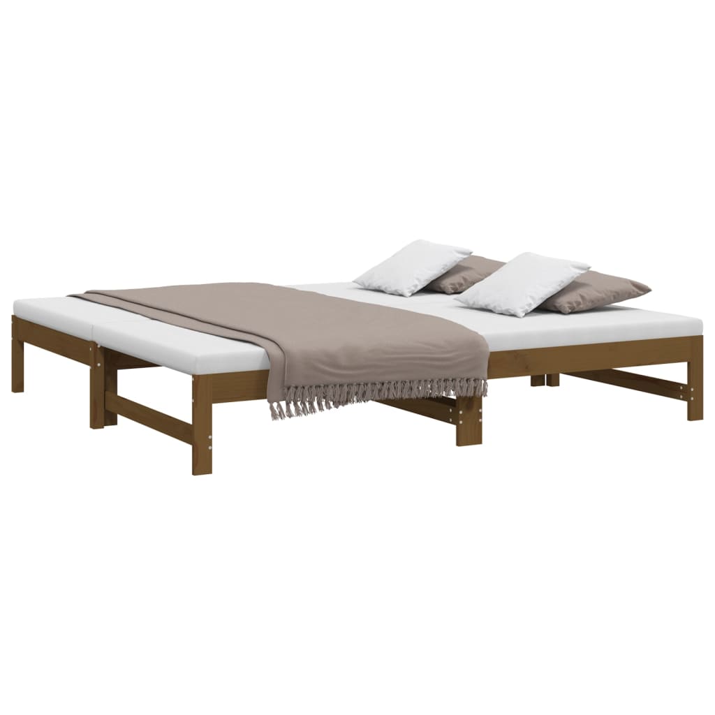 Dormeuse Estraibile Ambra 2x(90x190) cm Legno Massello di Pino - homemem39