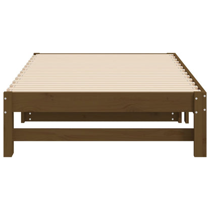Dormeuse Estraibile Ambra 2x(90x190) cm Legno Massello di Pino - homemem39