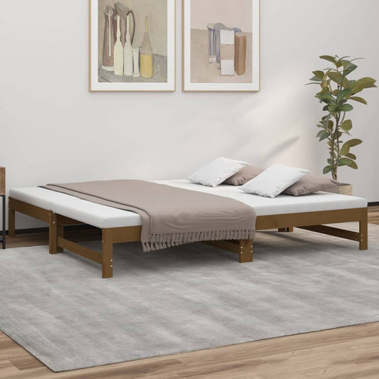 Dormeuse Estraibile Ambra 2x(90x190) cm Legno Massello di Pino - homemem39