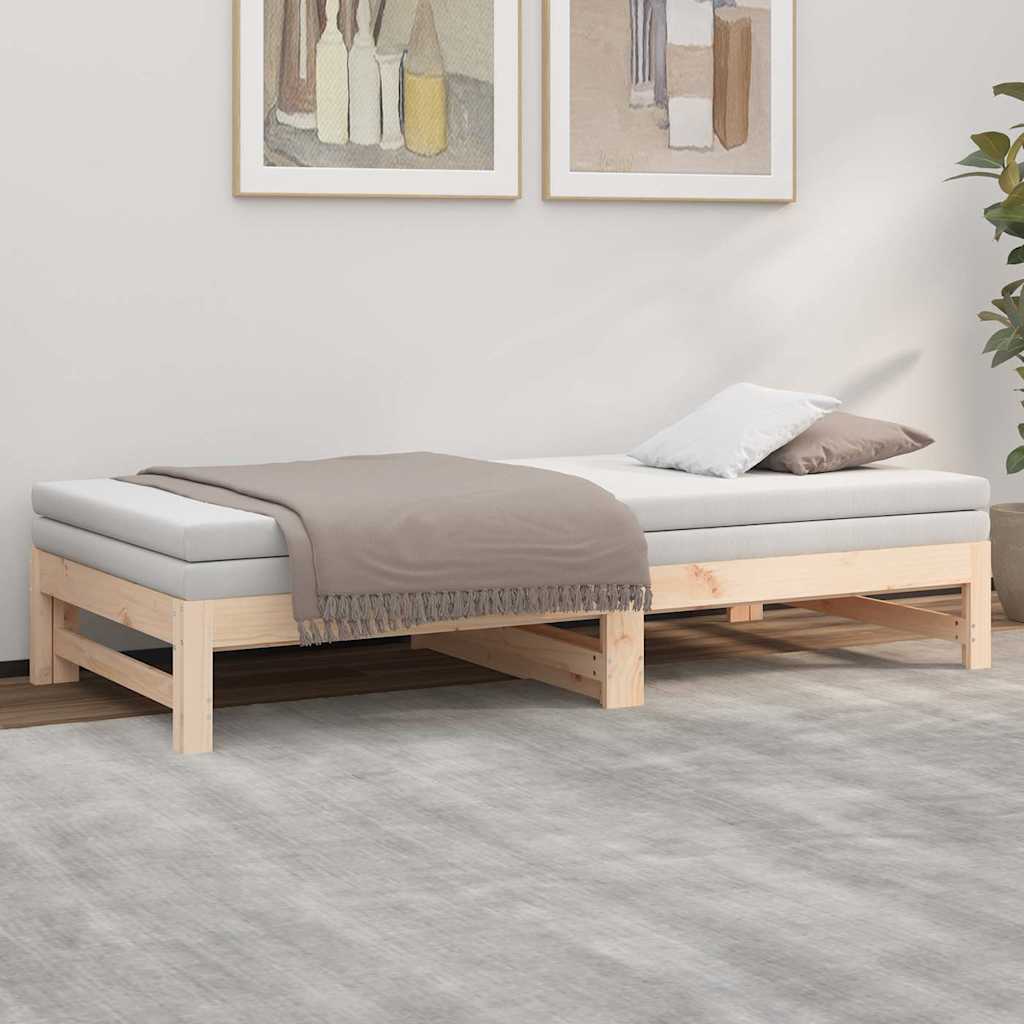 Dormeuse Estraibile 75x190 cm Legno Massello di Pino