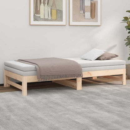 Dormeuse Estraibile 75x190 cm Legno Massello di Pino