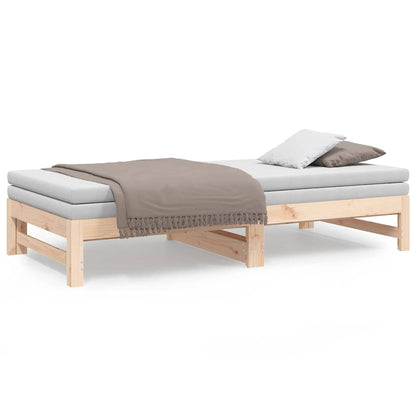 Dormeuse Estraibile 75x190 cm Legno Massello di Pino