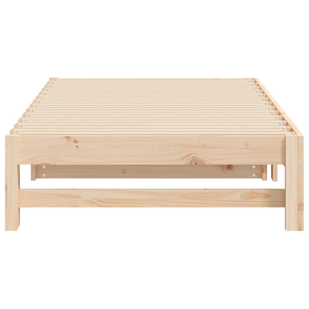 Dormeuse Estraibile 75x190 cm Legno Massello di Pino