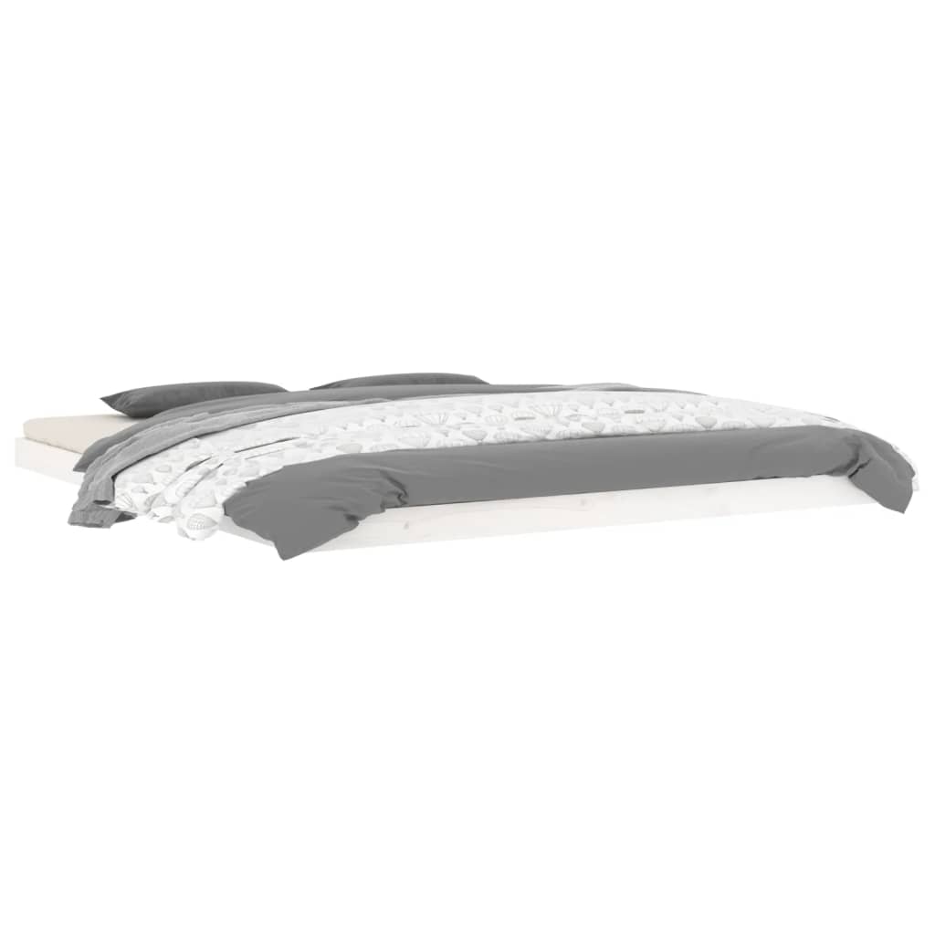 Giroletto senza Materasso Bianco 180x200 cm Legno Massello Pino - homemem39