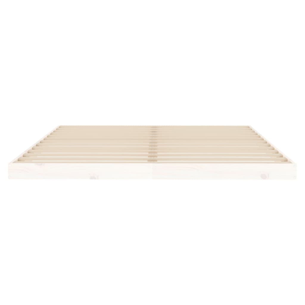 Giroletto senza Materasso Bianco 160x200 cm Legno Massello Pino - homemem39