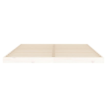 Giroletto senza Materasso Bianco 160x200 cm Legno Massello Pino - homemem39