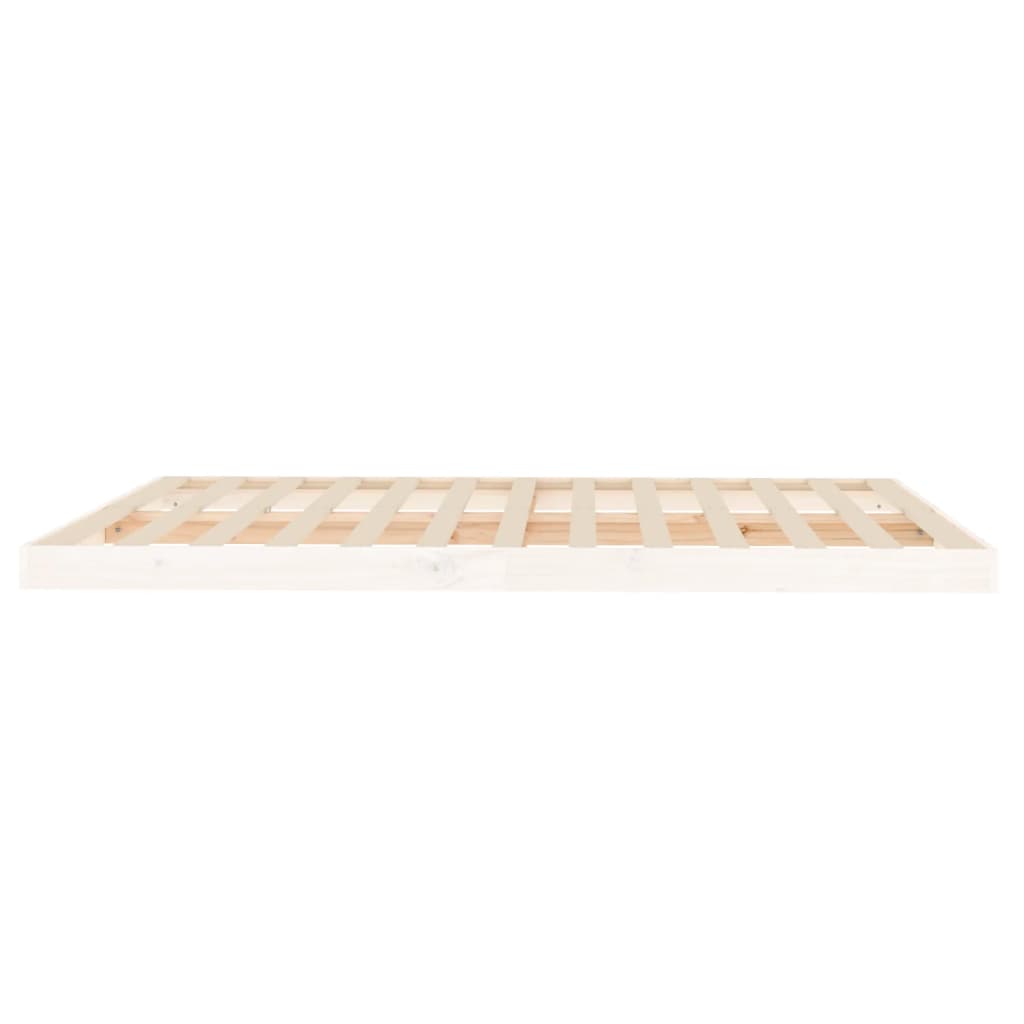 Giroletto senza Materasso Bianco 160x200 cm Legno Massello Pino | homemem39