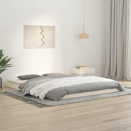Giroletto senza Materasso Bianco 160x200 cm Legno Massello Pino | homemem39