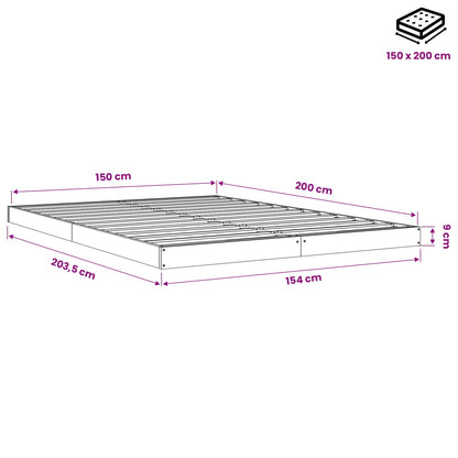 Giroletto 150x200 cm King in Legno Massello di Pino