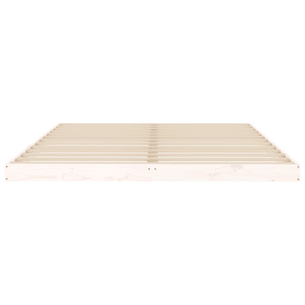 Giroletto senza Materasso Bianco 150x200 cm Legno Massello Pino - homemem39