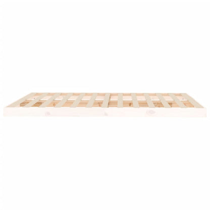 Giroletto senza Materasso Bianco 150x200 cm Legno Massello Pino - homemem39