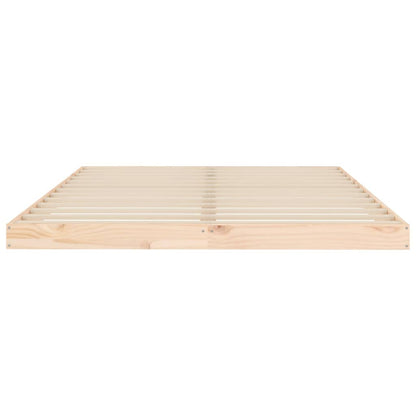 Giroletto senza Materasso 140x200 cm in Legno Massello di Pino - homemem39