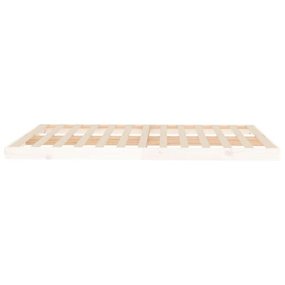 Giroletto senza Materasso Bianco 140x200 cm Legno Massello Pino - homemem39