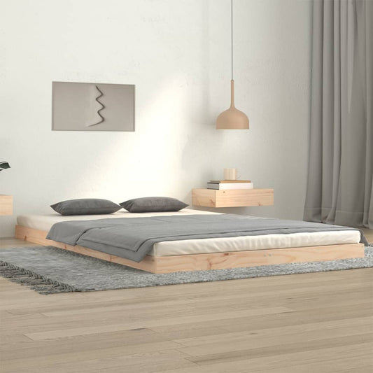 Giroletto senza Materasso 120x200 cm in Legno Massello di Pino - homemem39