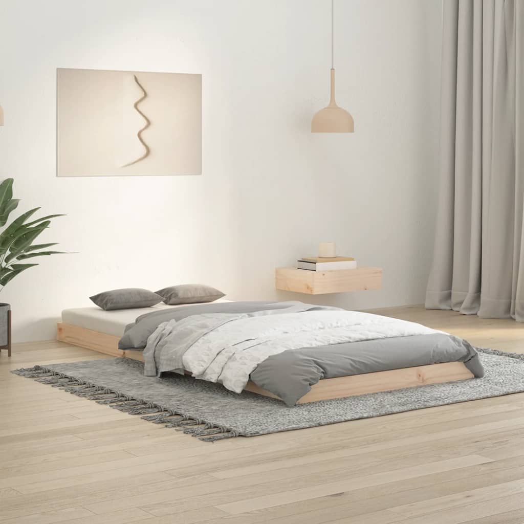 Giroletto senza Materasso 90x200 cm in Legno Massello di Pino - homemem39