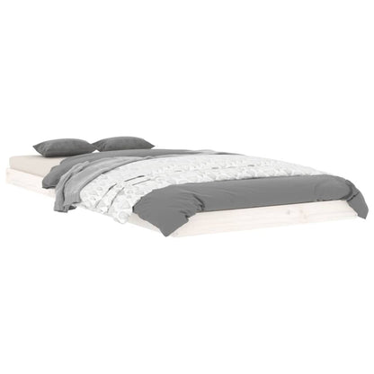 Giroletto senza Materasso Bianco 90x200 cm Legno Massello Pino - homemem39