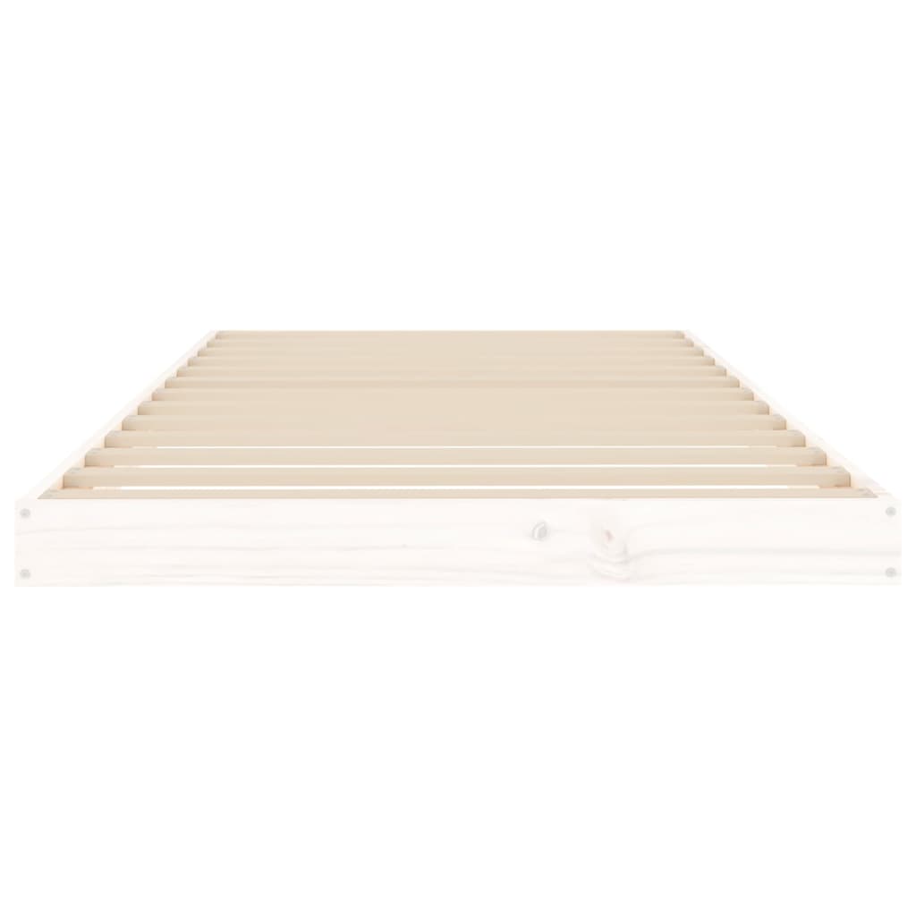 Giroletto senza Materasso Bianco 90x200 cm Legno Massello Pino - homemem39