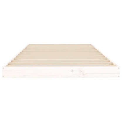 Giroletto senza Materasso Bianco 90x200 cm Legno Massello Pino - homemem39