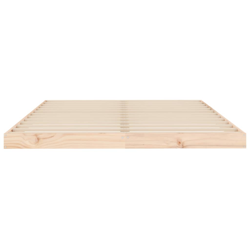 Letto senza Materasso 140x190 cm in Legno Massello di Pino - homemem39